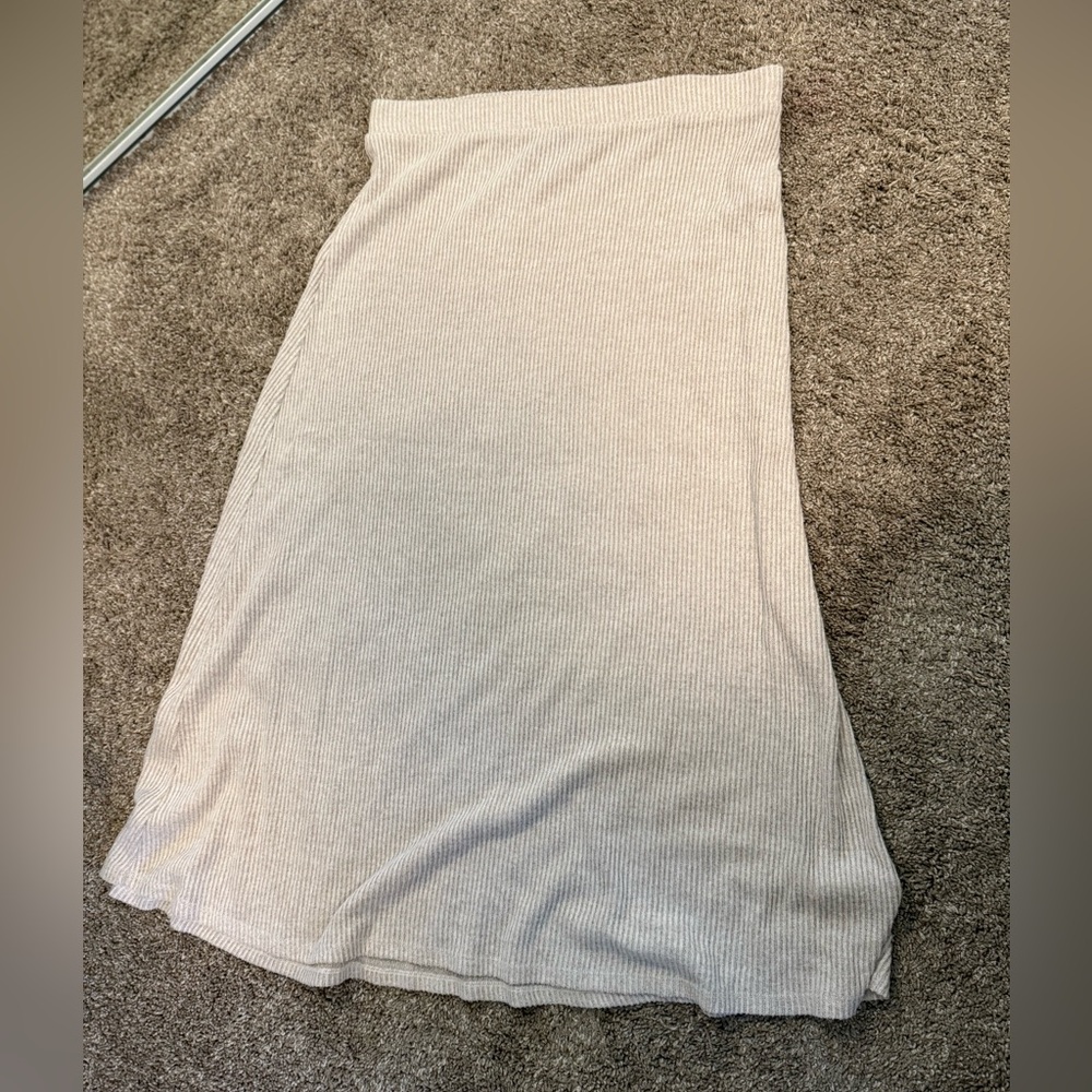 Bobeau Ribbed Midi Skirt sz M